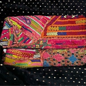 Handmade clutch purse from Indian saree’s